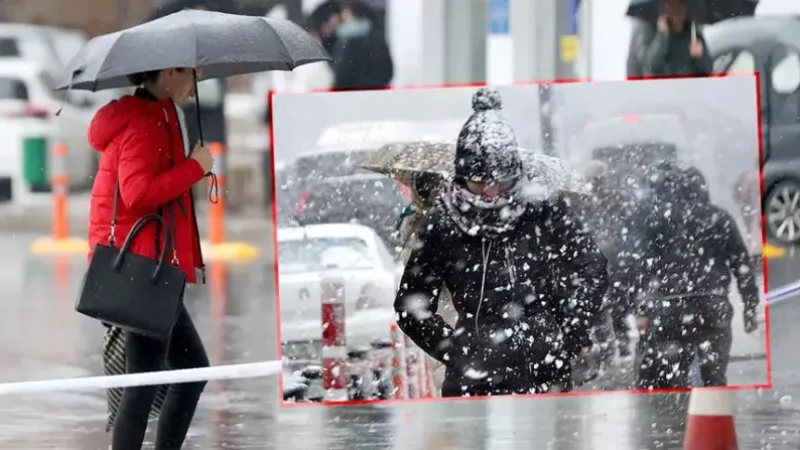 Önce sağanak sonra kar yağışı! Kış geliyor; 