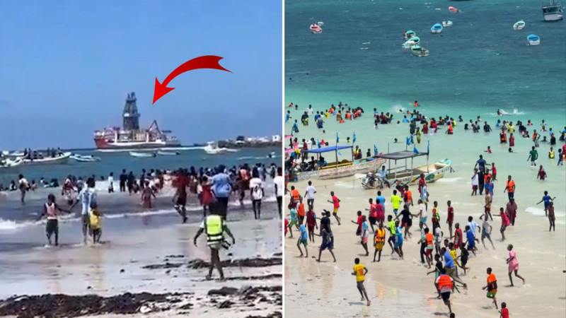  Türk bayrağını gören sahile akın etti